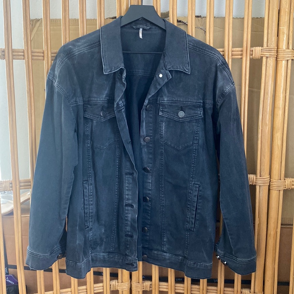 Free People Black Denim Jacket